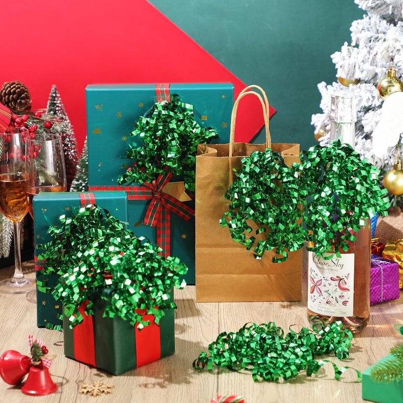 Lyrow Store 30 Pcs Christmas Curly Bows Self Adhesive Gift Wrap Accessory Xmas Holiday Gift Bows for Gift Wrapping Christmas Presents Wine Bottle Treat Bag Bridal Shower Wedding Party Favor(Green) - Image 3